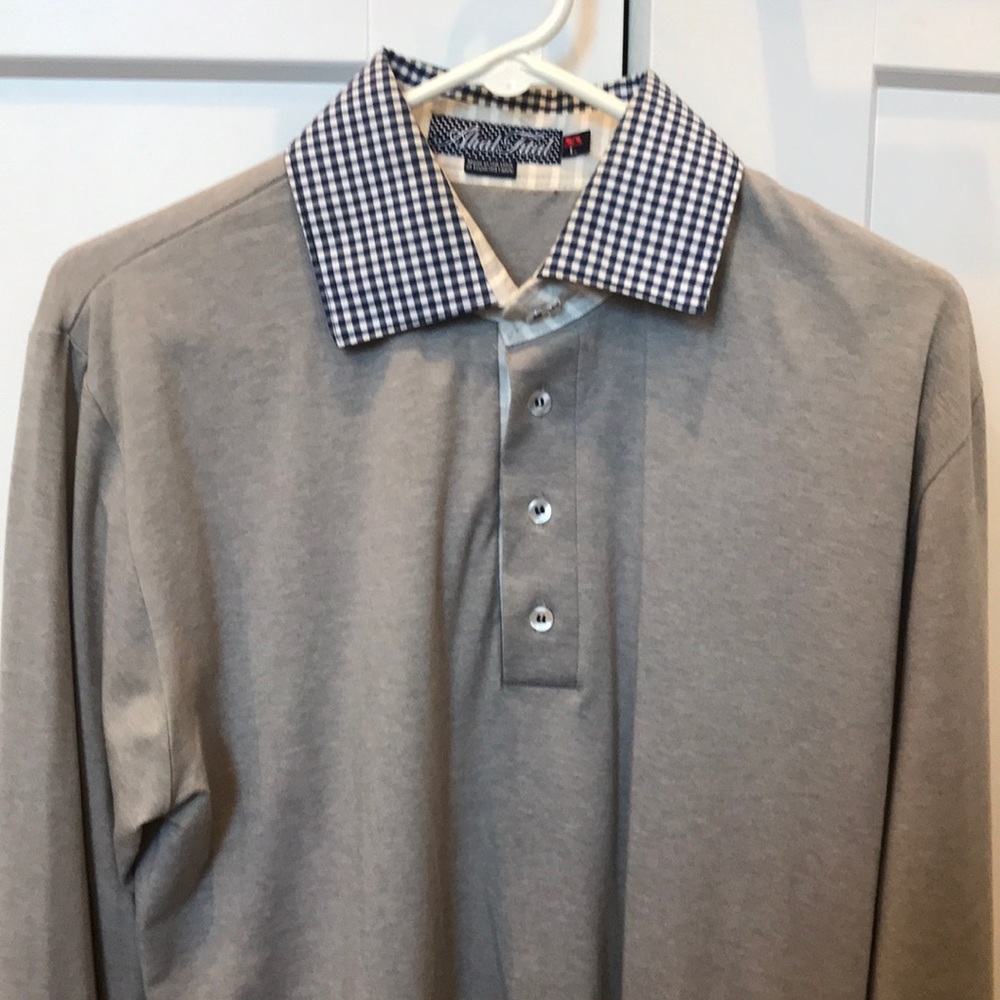 Alial Fital Custom Polo Used. Grey/Navy